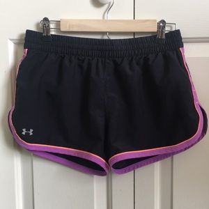 Under Armour black exercise shorts